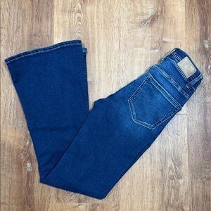 BKE Denim Billie Slim Fit High Rise Flare Jean Dark Wash 25x30